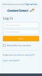 Mobile Screenshot of login.constantcontact.com
